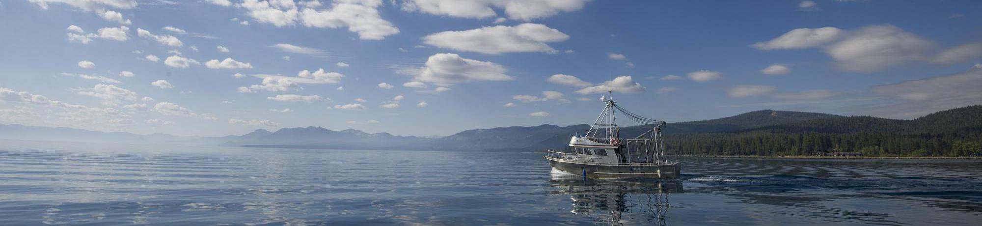 research vessel on Lake Tahoe